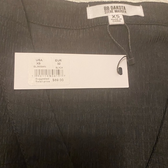 BB DAKOTA by Steve Madden, Fields of Gold Dress, XS, Black, NWT, $59 - Picture 4 of 6